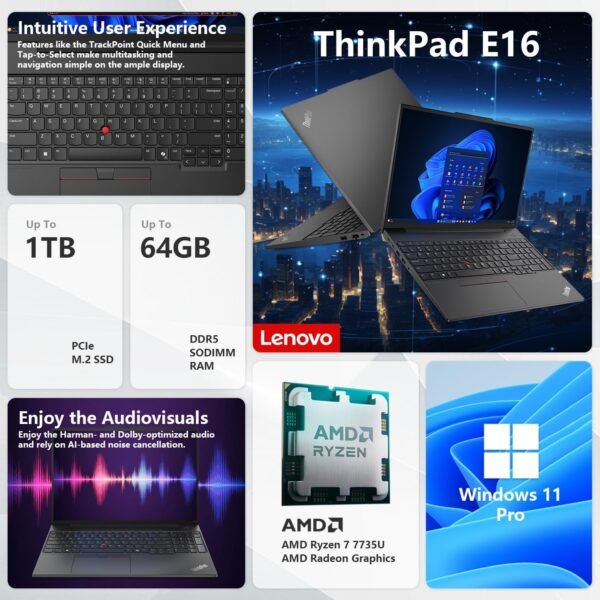71rxJPlT6EL._AC_SL1500_ Lenovo ThinkPad E16 review: Unleashing power and performance for professionals
